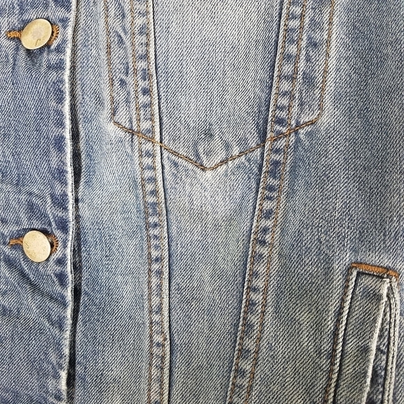 J Brand Jeans Darci Distressed Denim Jacket Sinful S/M - Picture 13 of 13